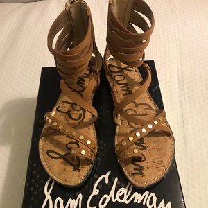 Sam Edelman Strappy Gabe Saddle Leather Sandal